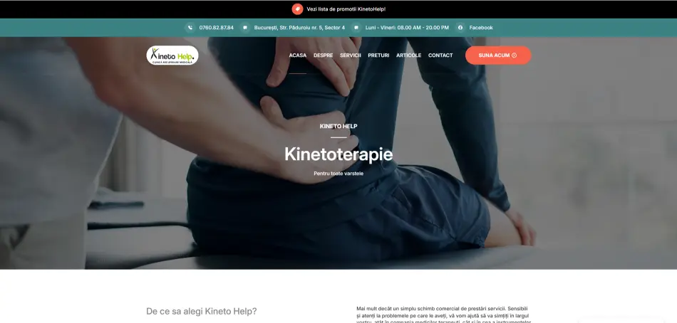 Website Kinetoterapie