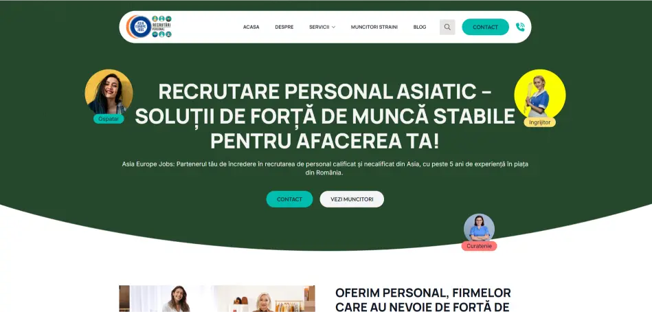Website Recrutari Personal Strain