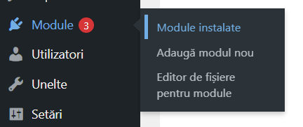 Module instalate Optimizare site WordPress