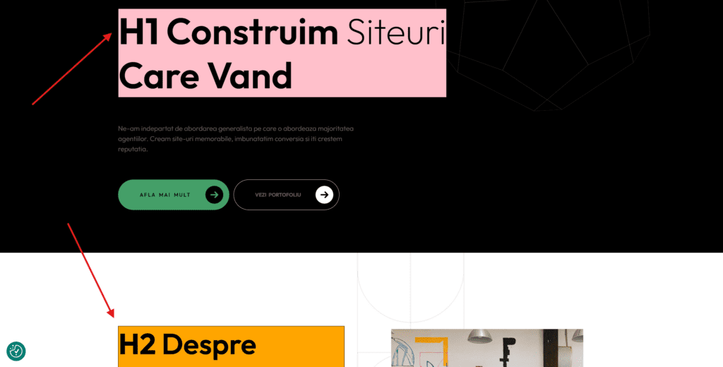 imagine cu titluri pe site ul stringtech